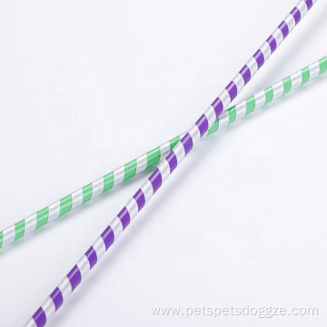 stick plastic pole wrapped by ribbon cat teaser